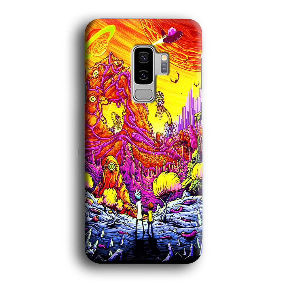 Rick and Morty Alien Planet Samsung Galaxy S9 Plus Case