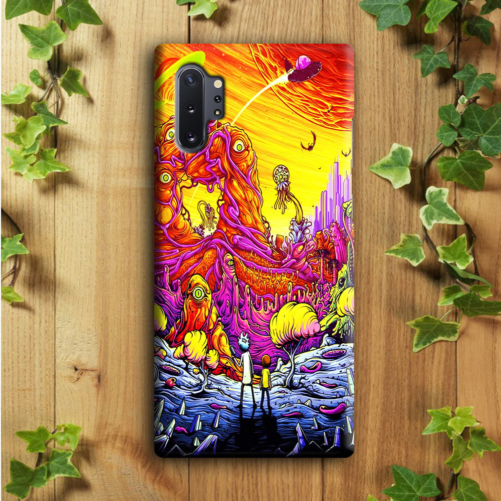 Rick and Morty Alien Planet Samsung Galaxy Note 10 Plus Case