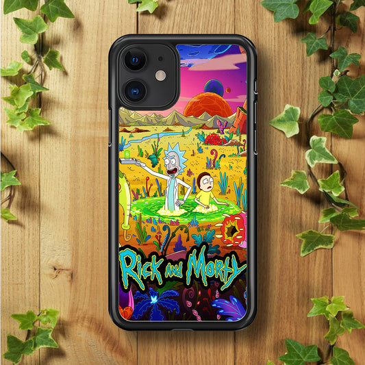 Rick and Morty Art Poster iPhone 11 Case