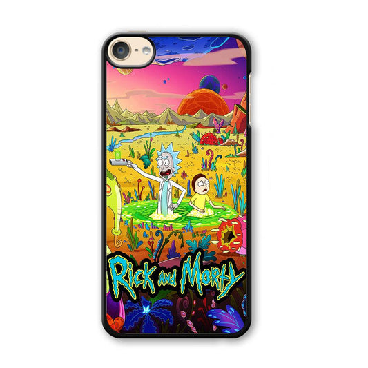 Rick and Morty Art Poster iPod Touch 6 Case-Plastic / White (2D Case)-Xtracase