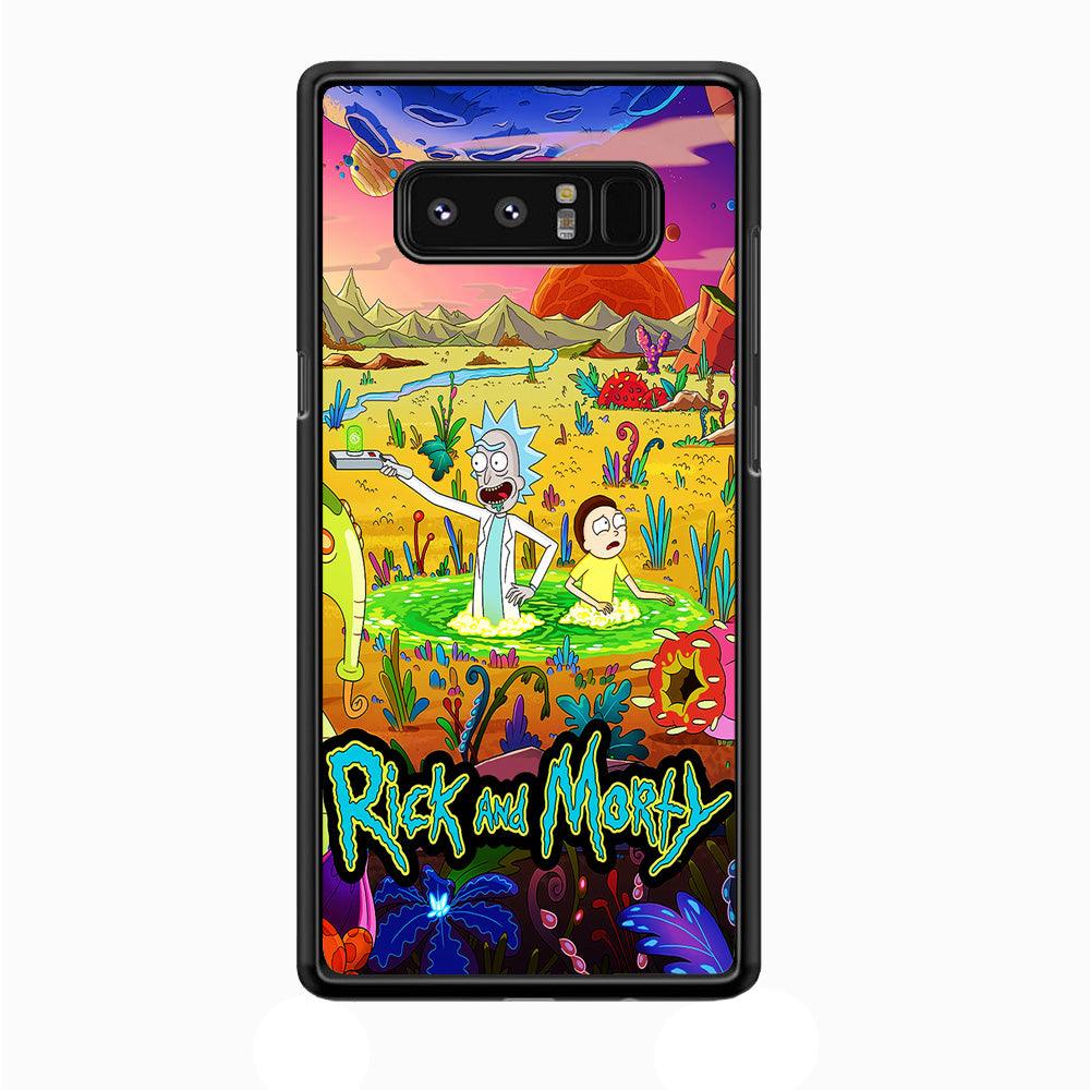 Rick and Morty Art Poster Samsung Galaxy Note 8 Case-Plastic / Full Wrap (3D Case)-Xtracase