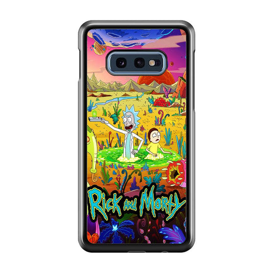 Rick and Morty Art Poster Samsung Galaxy S10E Case-Plastic / Full Wrap (3D Case)-Xtracase