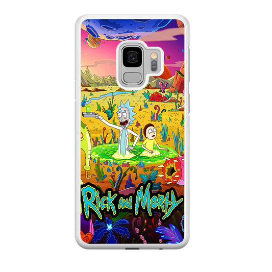 Rick and Morty Art Poster Samsung Galaxy S9 Case