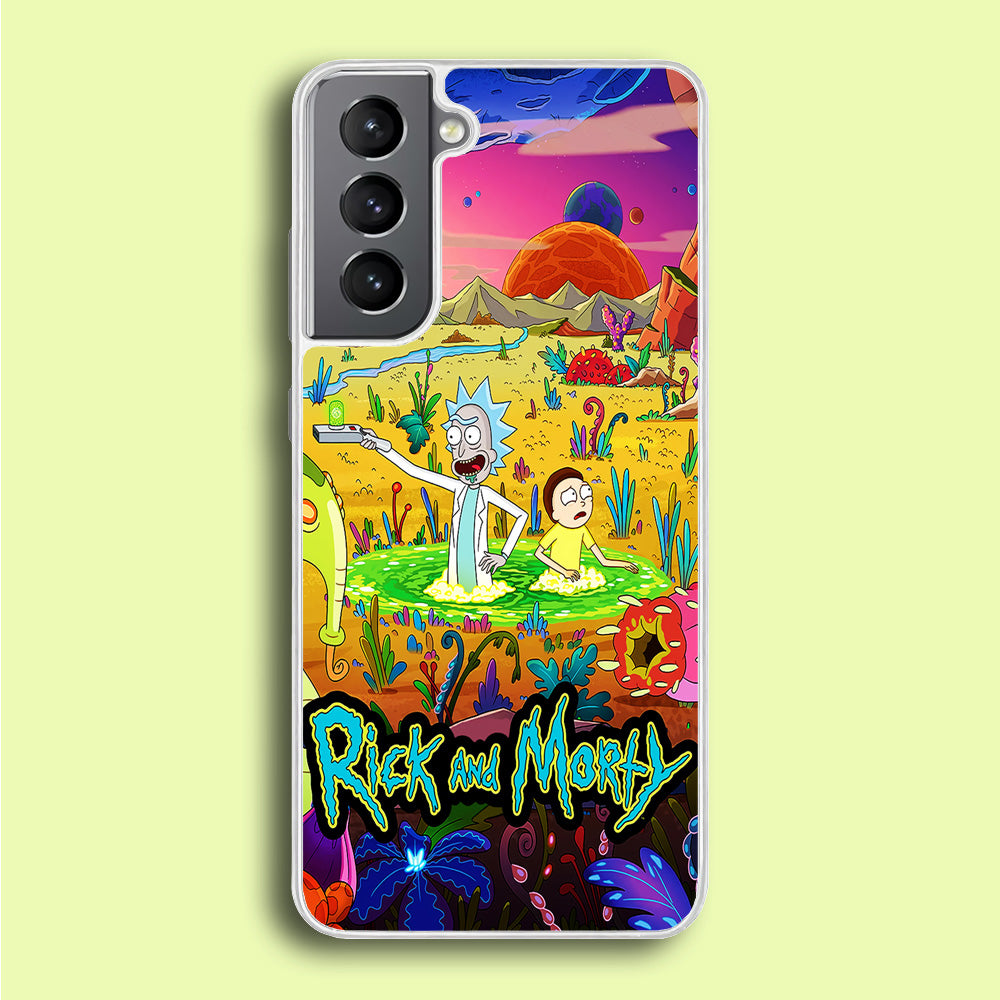 Rick and Morty Art Poster Samsung Galaxy S21 Case