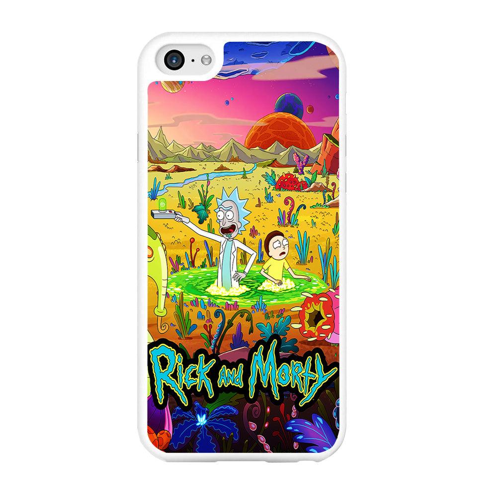 Rick and Morty Art Poster iPhone 6 | 6s Case-Rubber / White (2D Case)-Xtracase