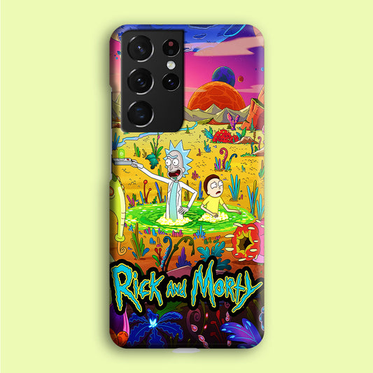 Rick and Morty Art Poster Samsung Galaxy S21 Ultra Case