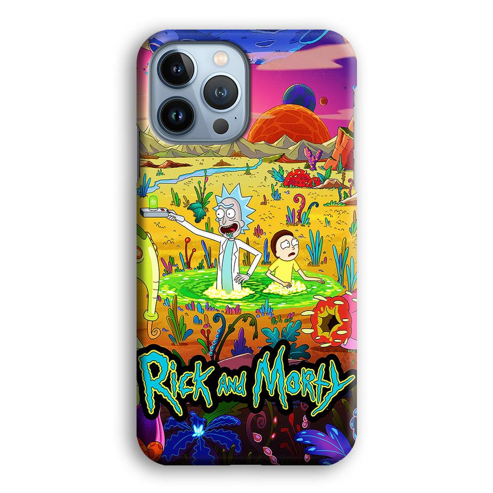 Rick and Morty Art Poster iPhone 13 Pro Case-Plastic / Full Wrap (3D Case)-Xtracase