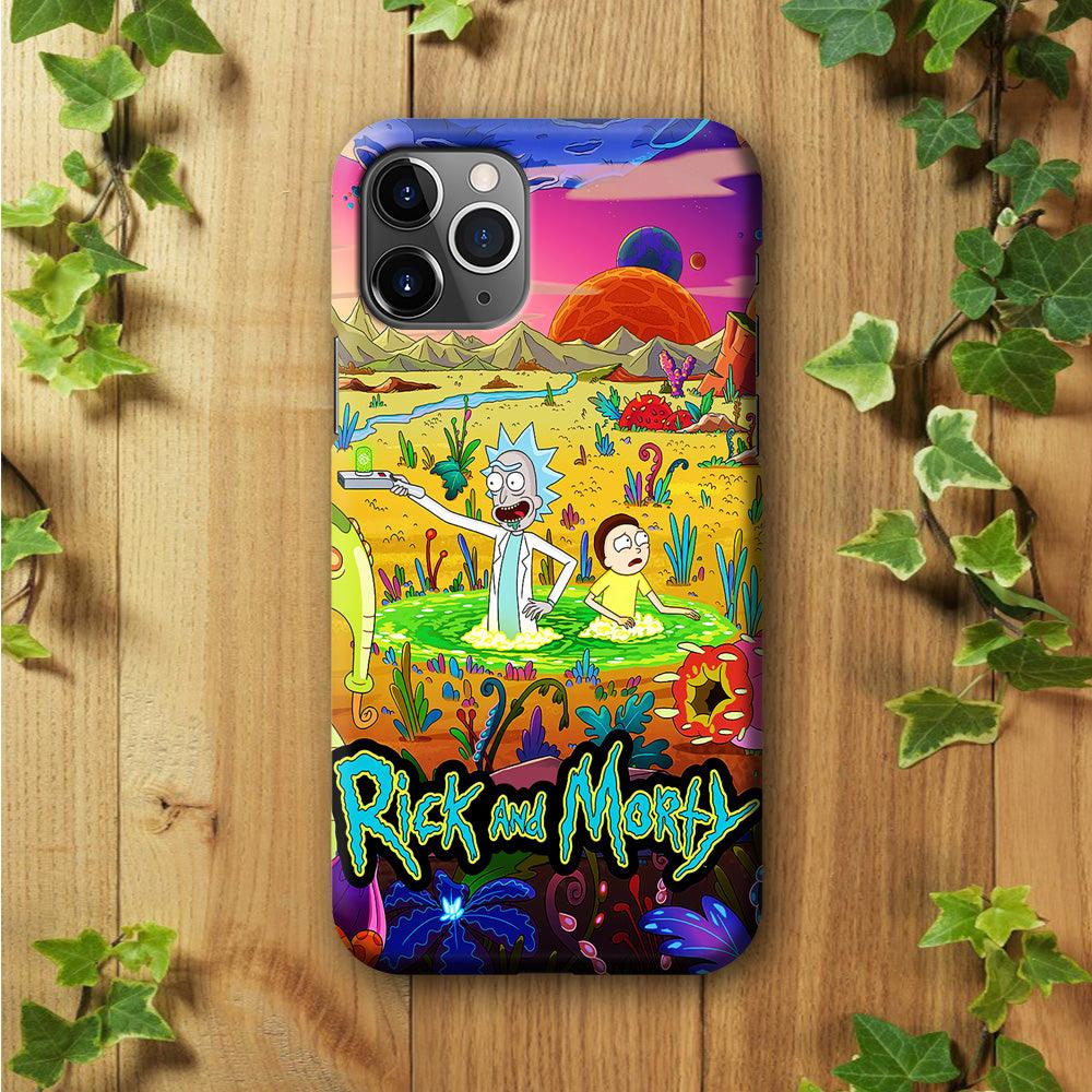 Rick and Morty Art Poster iPhone 11 Pro Max Case-Plastic / Full Wrap (3D Case)-Xtracase