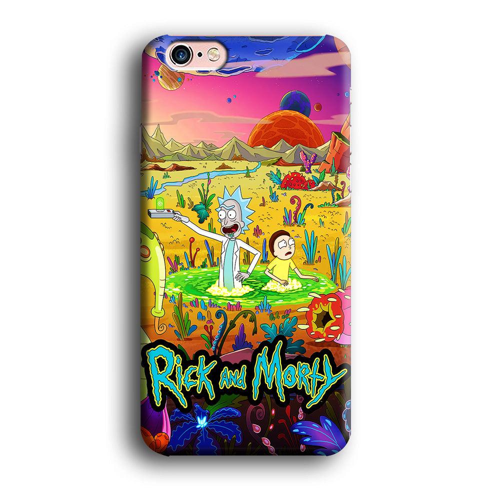 Rick and Morty Art Poster iPhone 6 | 6s Case-Plastic / Full Wrap (3D Case)-Xtracase