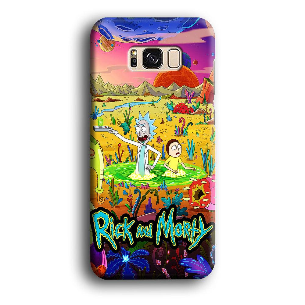 Rick and Morty Art Poster Samsung Galaxy S8 Case-Plastic / Full Wrap (3D Case)-Xtracase