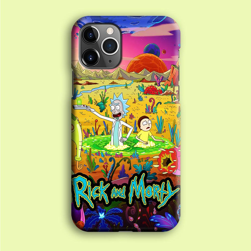Rick and Morty Art Poster iPhone 12 Pro Case-Plastic / Full Wrap (3D Case)-Xtracase