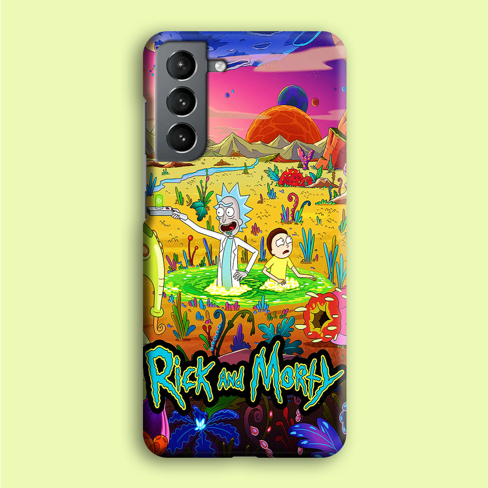 Rick and Morty Art Poster Samsung Galaxy S21 Case