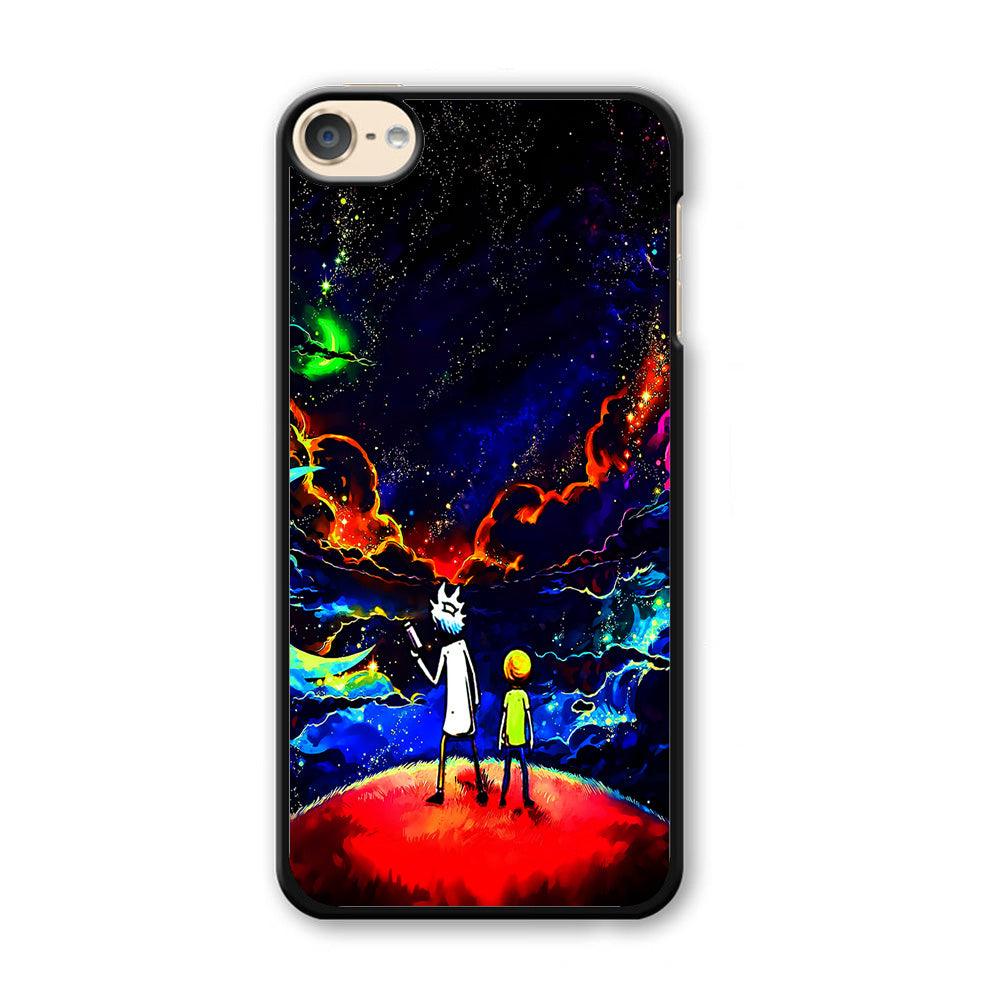 Rick and Morty Galaxy Painting iPod Touch 6 Case-Plastic / Full Wrap (3D Case)-Xtracase
