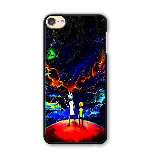 Rick and Morty Galaxy Painting iPod Touch 6 Case-Plastic / Full Wrap (3D Case)-Xtracase