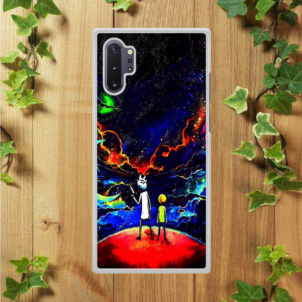 Rick and Morty Galaxy Painting Samsung Galaxy Note 10 Plus Case