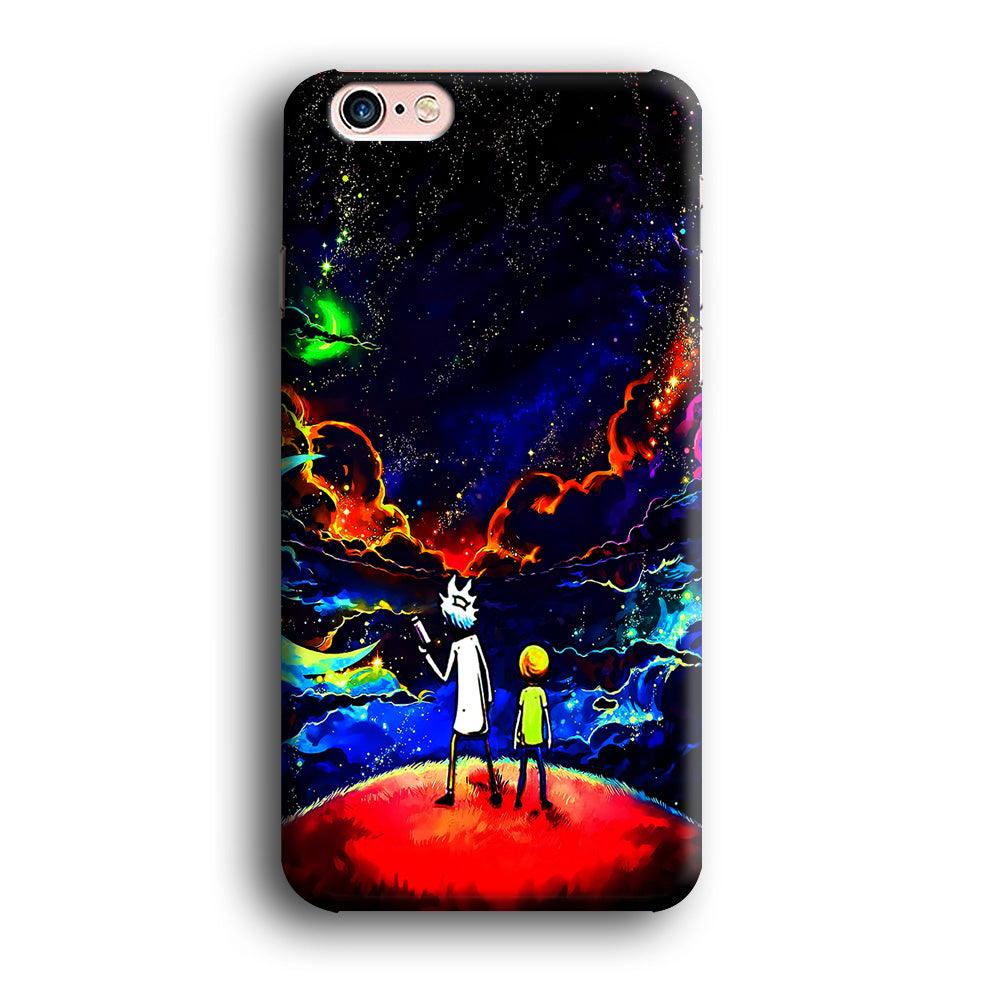 Rick and Morty Galaxy Painting iPhone 6 | 6s Case-Plastic / Full Wrap (3D Case)-Xtracase