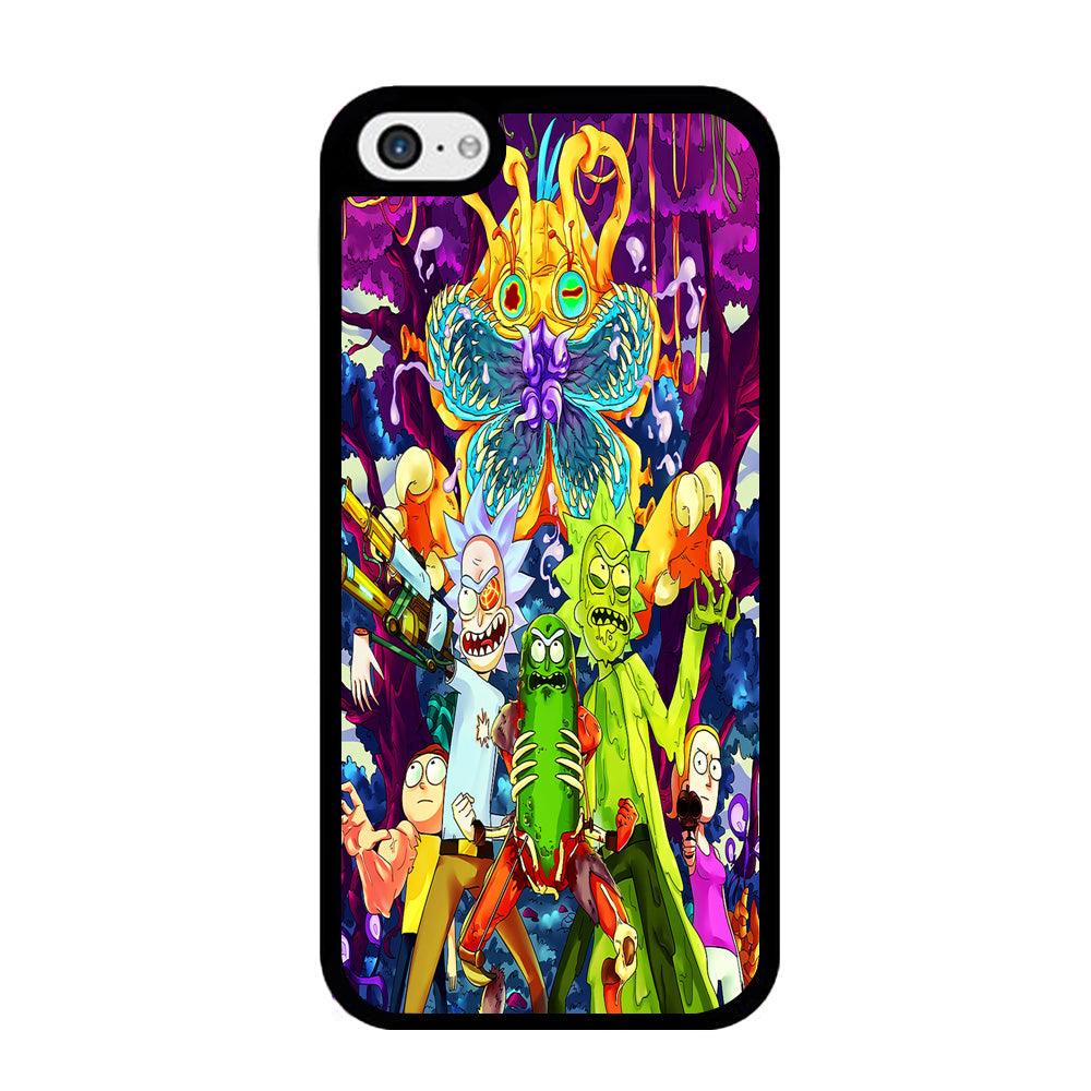 Rick and Morty Monster iPhone 5 | 5s Case-Rubber / Black (2D Case)-Xtracase