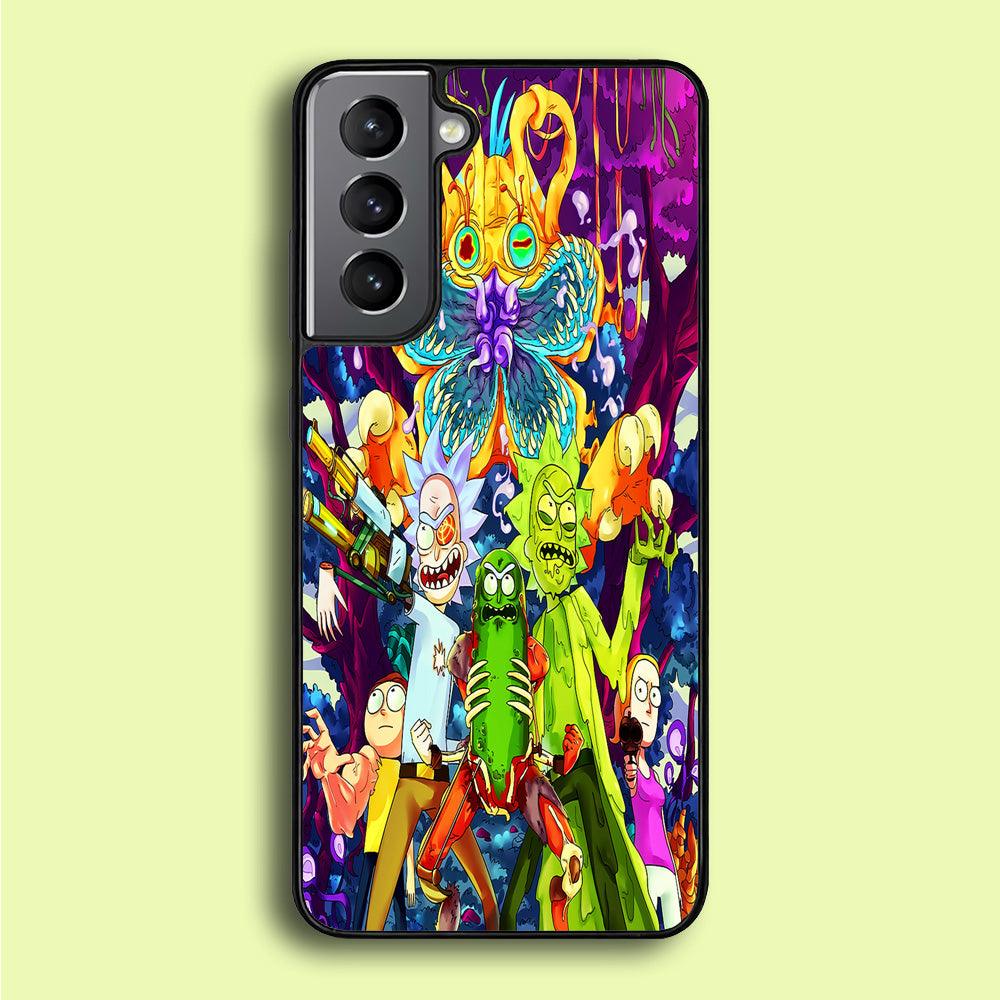 Rick and Morty Monster Samsung Galaxy A16 Case-Plastic / Full Wrap (3D Case)-Xtracase