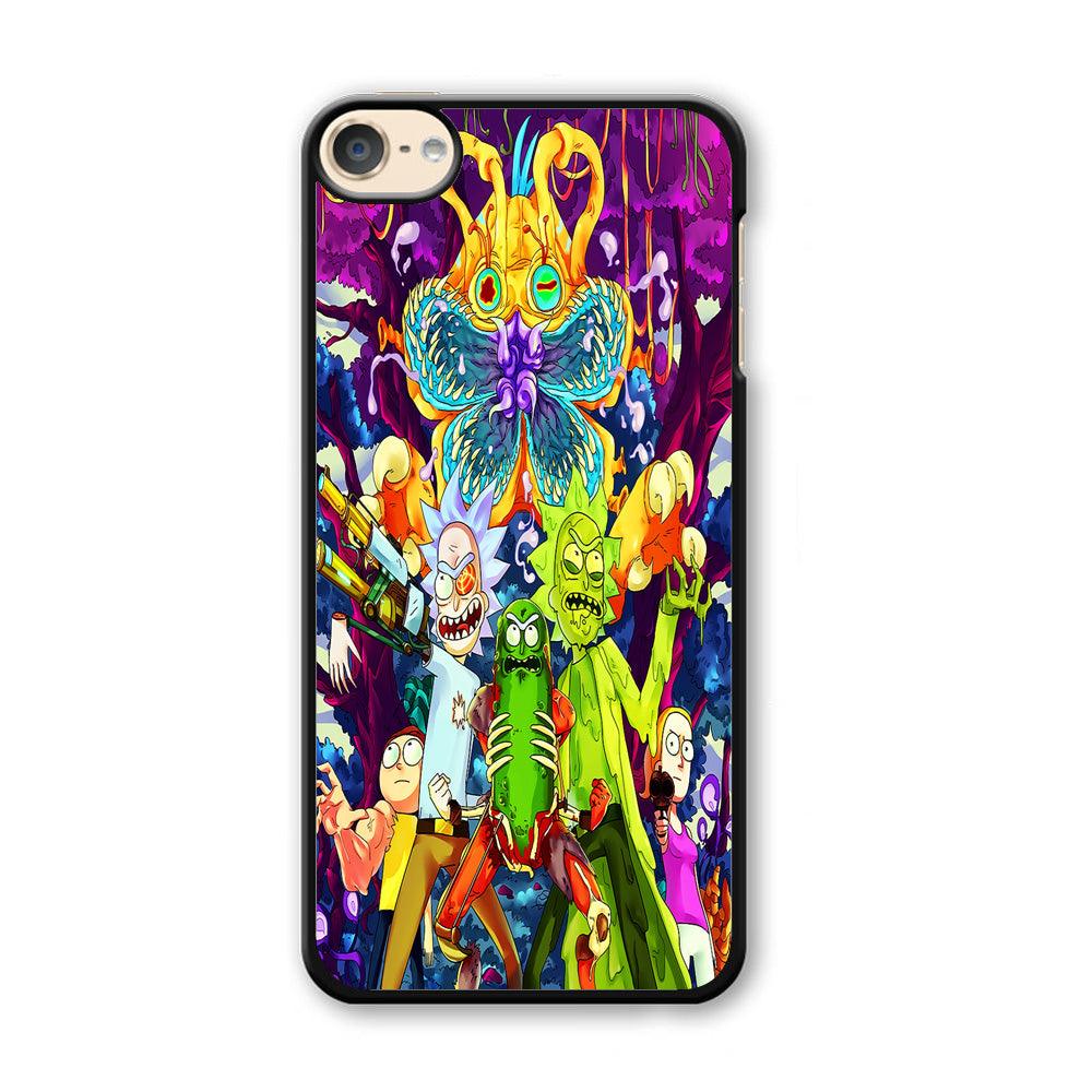 Rick and Morty Monster iPod Touch 6 Case-Plastic / Black (2D Case)-Xtracase