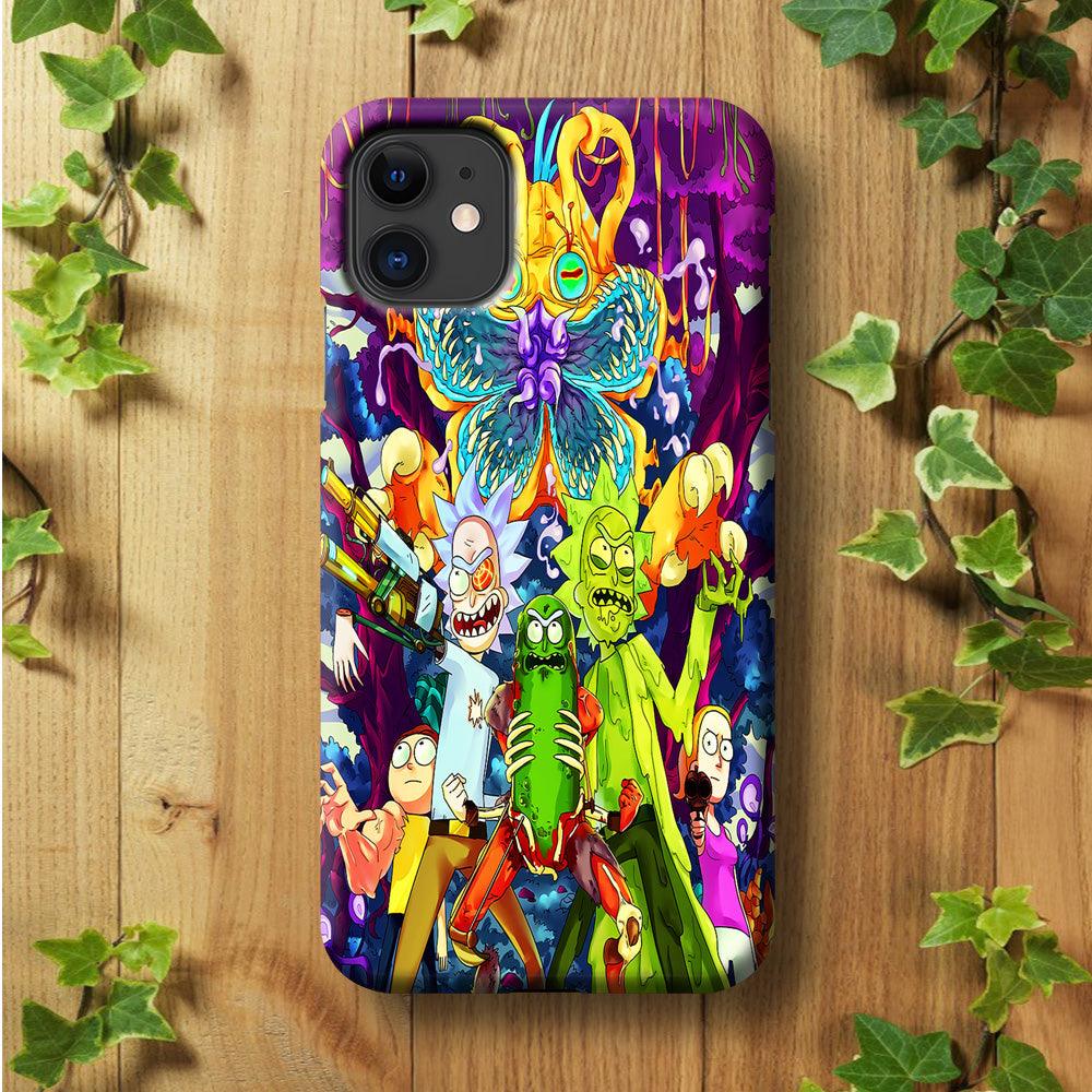 Rick and Morty Monster iPhone 11 Case-Plastic / Full Wrap (3D Case)-Xtracase