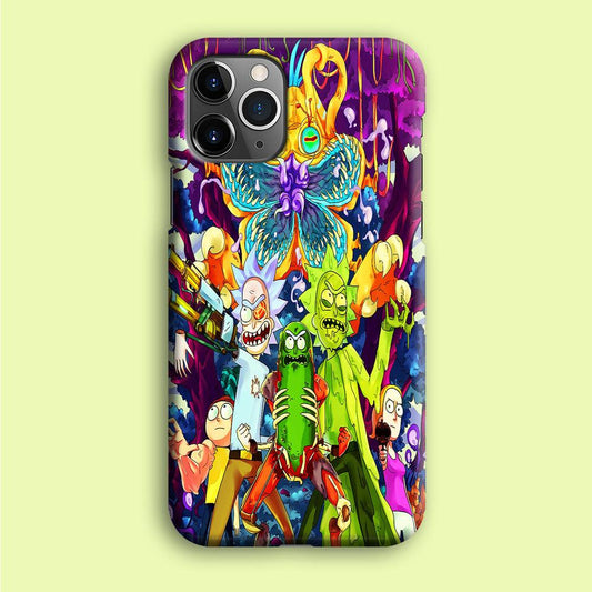 Rick and Morty Monster iPhone 12 Pro Max Case-Plastic / Full Wrap (3D Case)-Xtracase