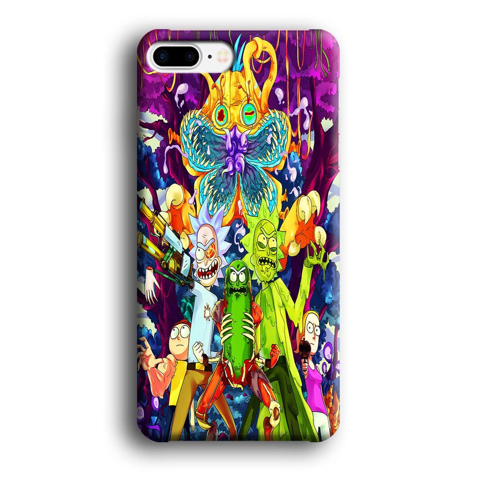 Rick and Morty Monster iPhone 8 Plus Case-Plastic / Full Wrap (3D Case)-Xtracase