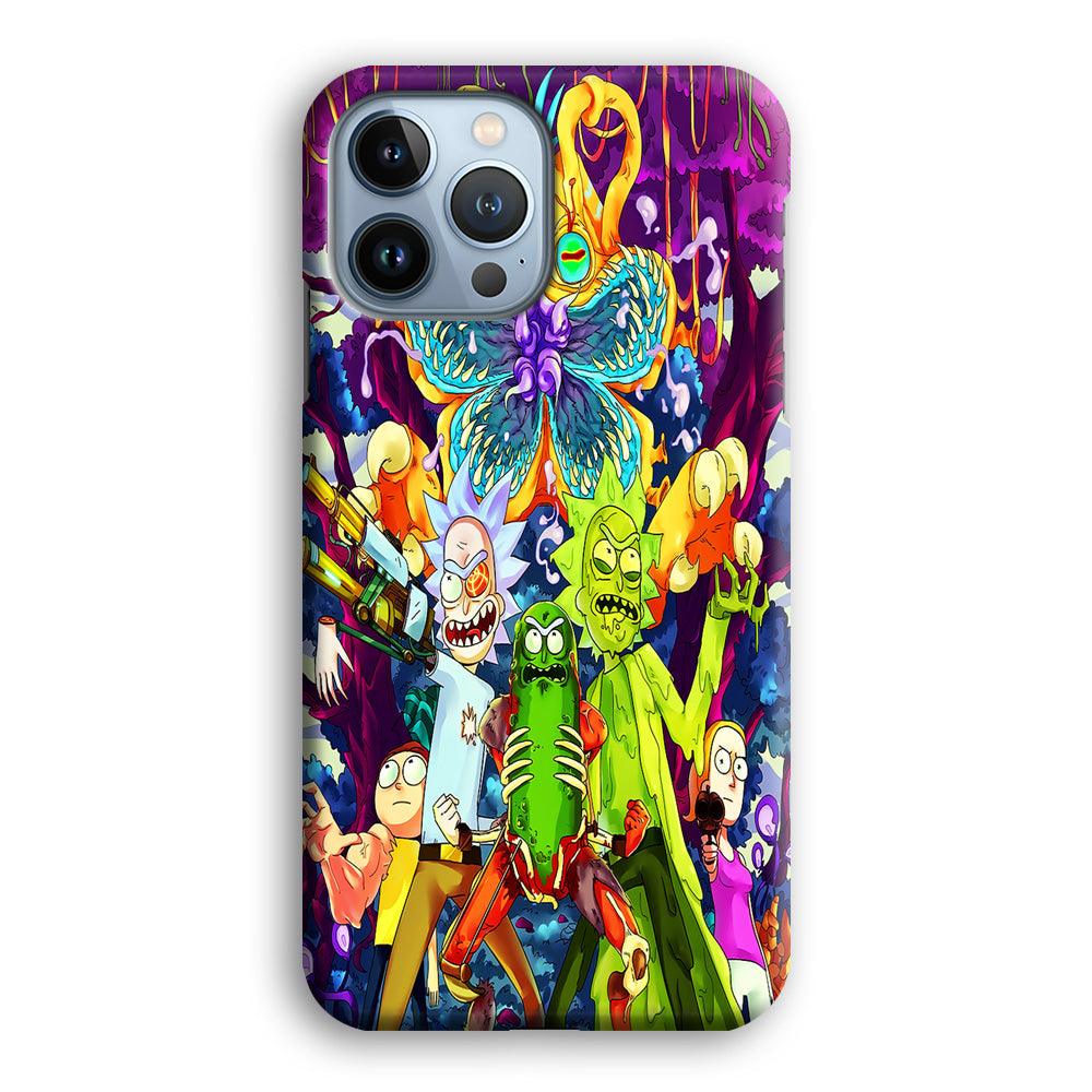 Rick and Morty Monster iPhone 13 Pro Case-Plastic / Full Wrap (3D Case)-Xtracase