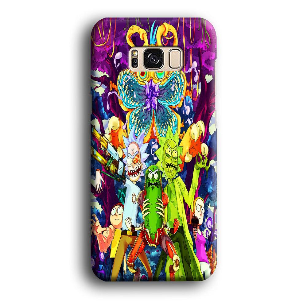Rick and Morty Monster Samsung Galaxy S8 Case-Plastic / Full Wrap (3D Case)-Xtracase