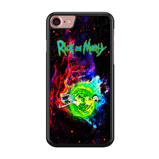Rick and Morty Portal Galaxy iPhone SE 2020 Case