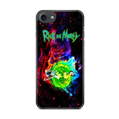 Rick and Morty Portal Galaxy iPhone 8 Case