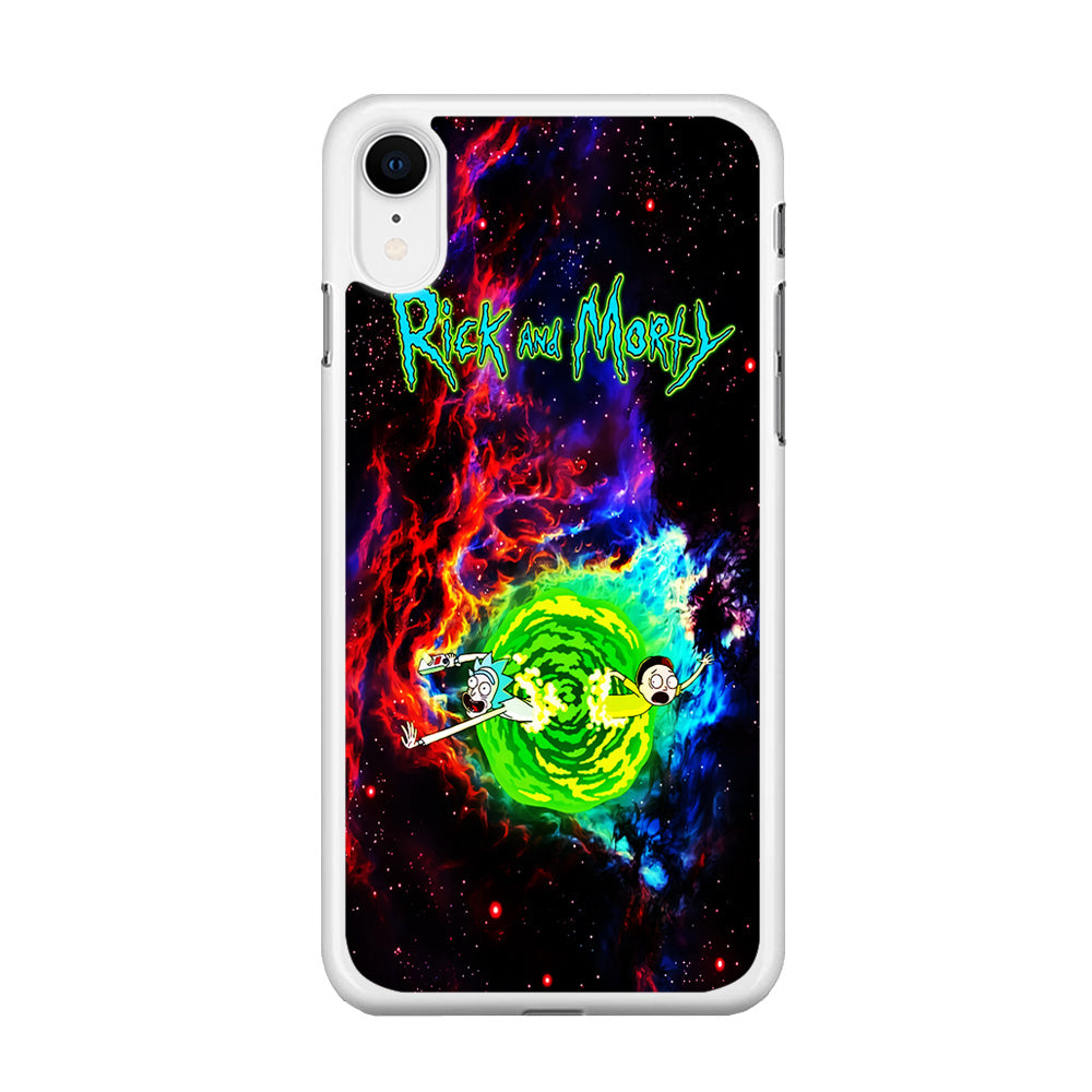 Rick and Morty Portal Galaxy iPhone XR Case