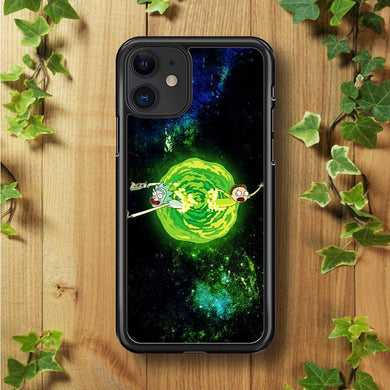 Rick and Morty Portal Spiral iPhone 11 Case