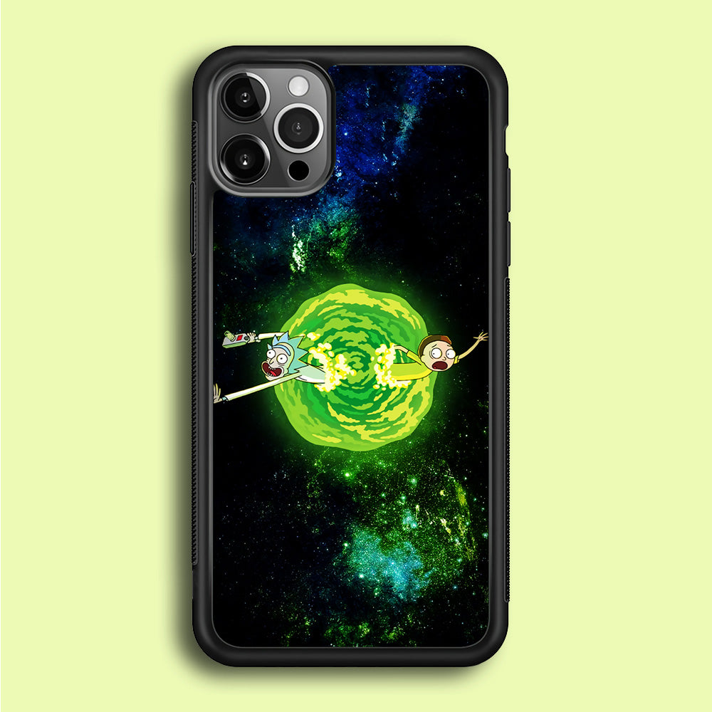 Rick and Morty Portal Spiral iPhone 12 Pro Case