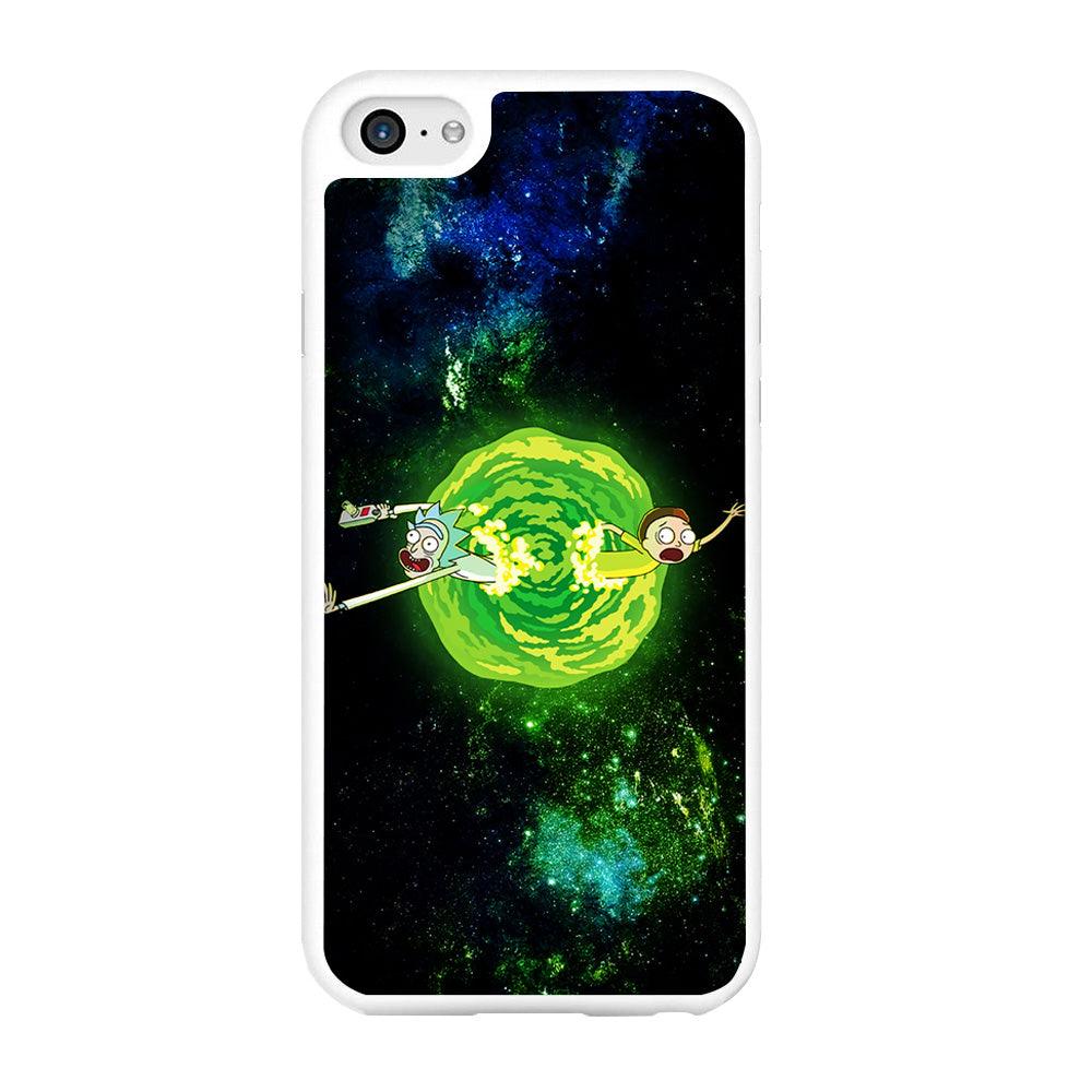 Rick and Morty Portal Spiral iPhone 6 | 6s Case-Rubber / White (2D Case)-Xtracase