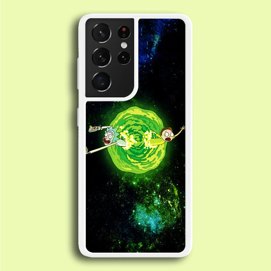 Rick and Morty Portal Spiral Samsung Galaxy S21 Ultra Case