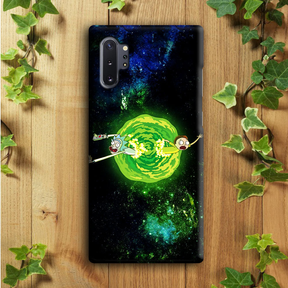 Rick and Morty Portal Spiral Samsung Galaxy Note 10 Plus Case
