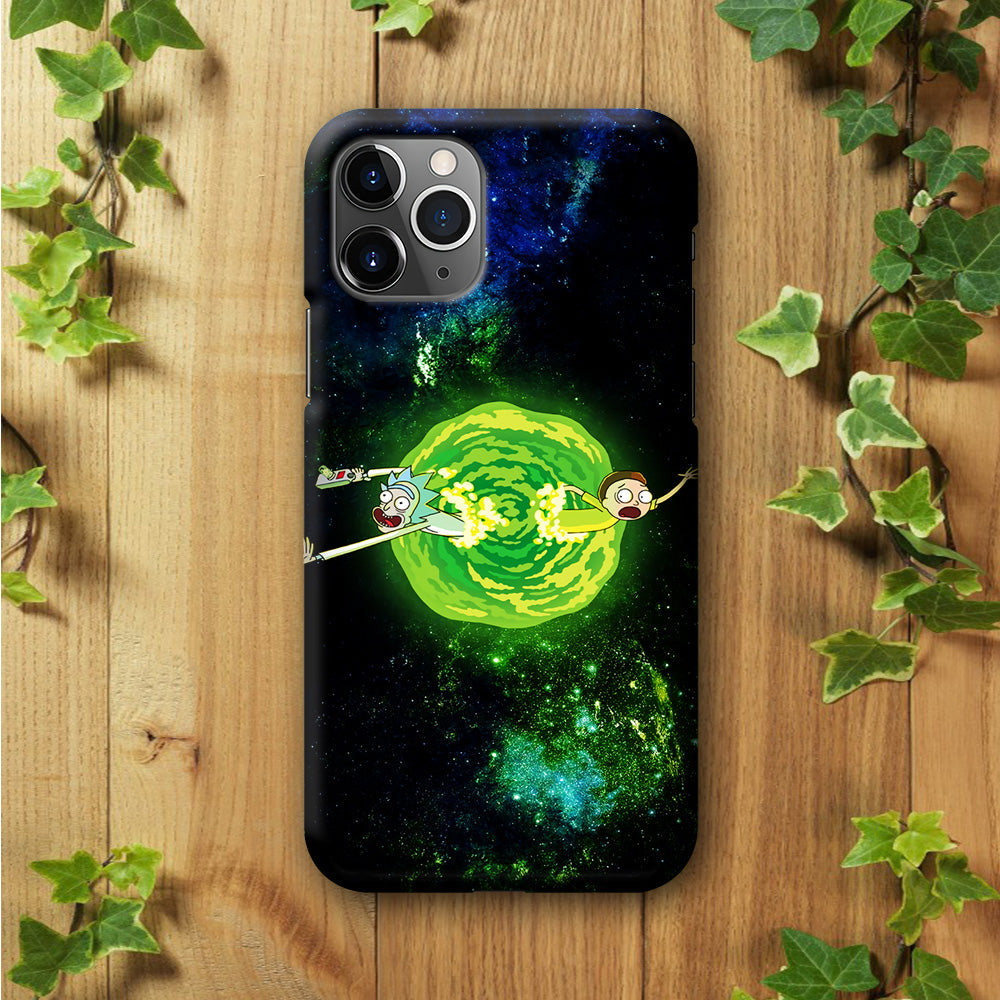 Rick and Morty Portal Spiral iPhone 11 Pro Case