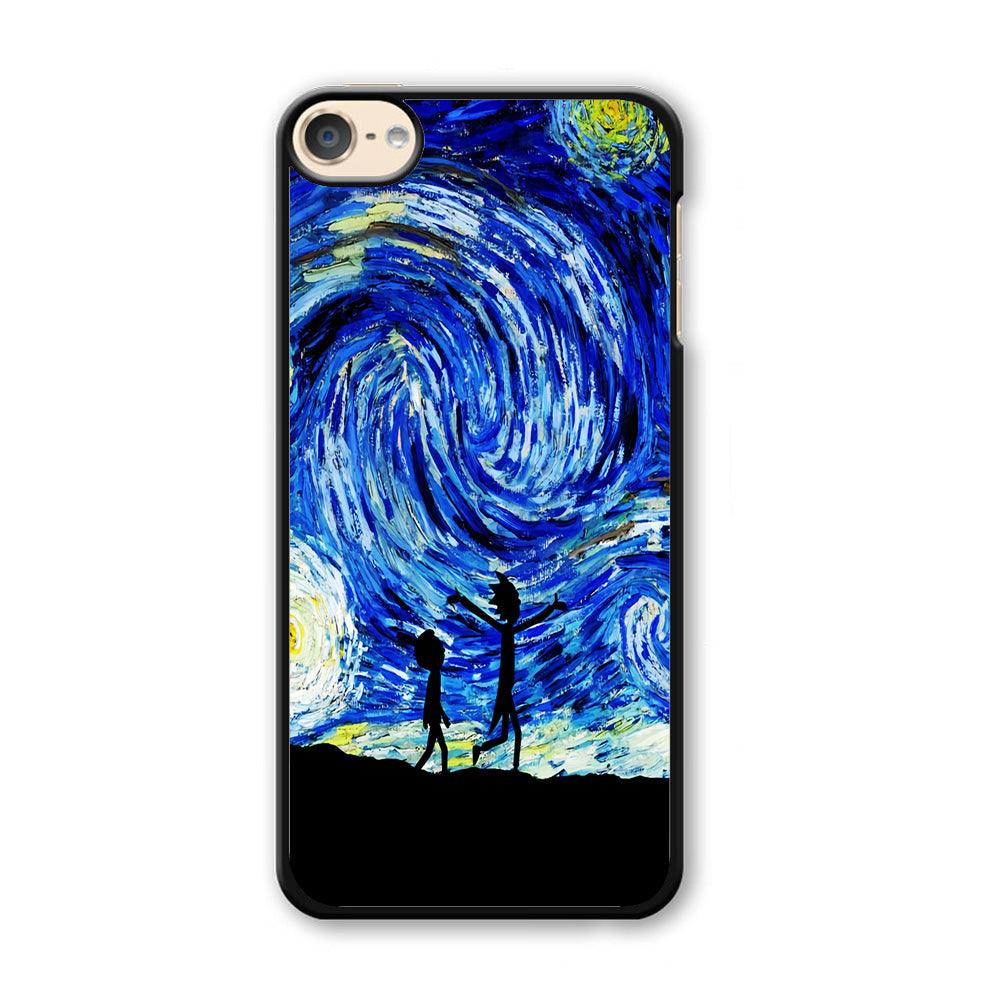 Rick and Morty Starry Night iPod Touch 6 Case-Plastic / Full Wrap (3D Case)-Xtracase