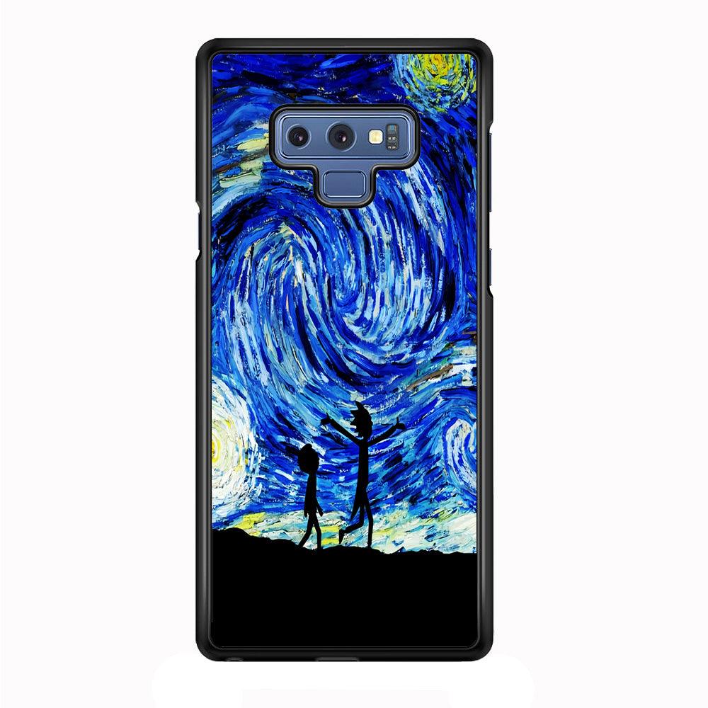 Rick and Morty Starry Night Samsung Galaxy Note 9 Case-Plastic / Full Wrap (3D Case)-Xtracase