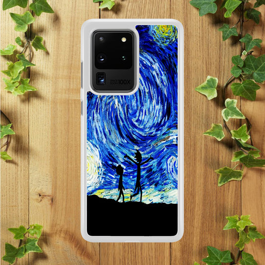 Rick and Morty Starry Night Samsung Galaxy S20 Ultra Case