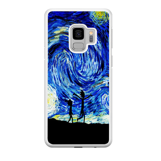 Rick and Morty Starry Night Samsung Galaxy S9 Case