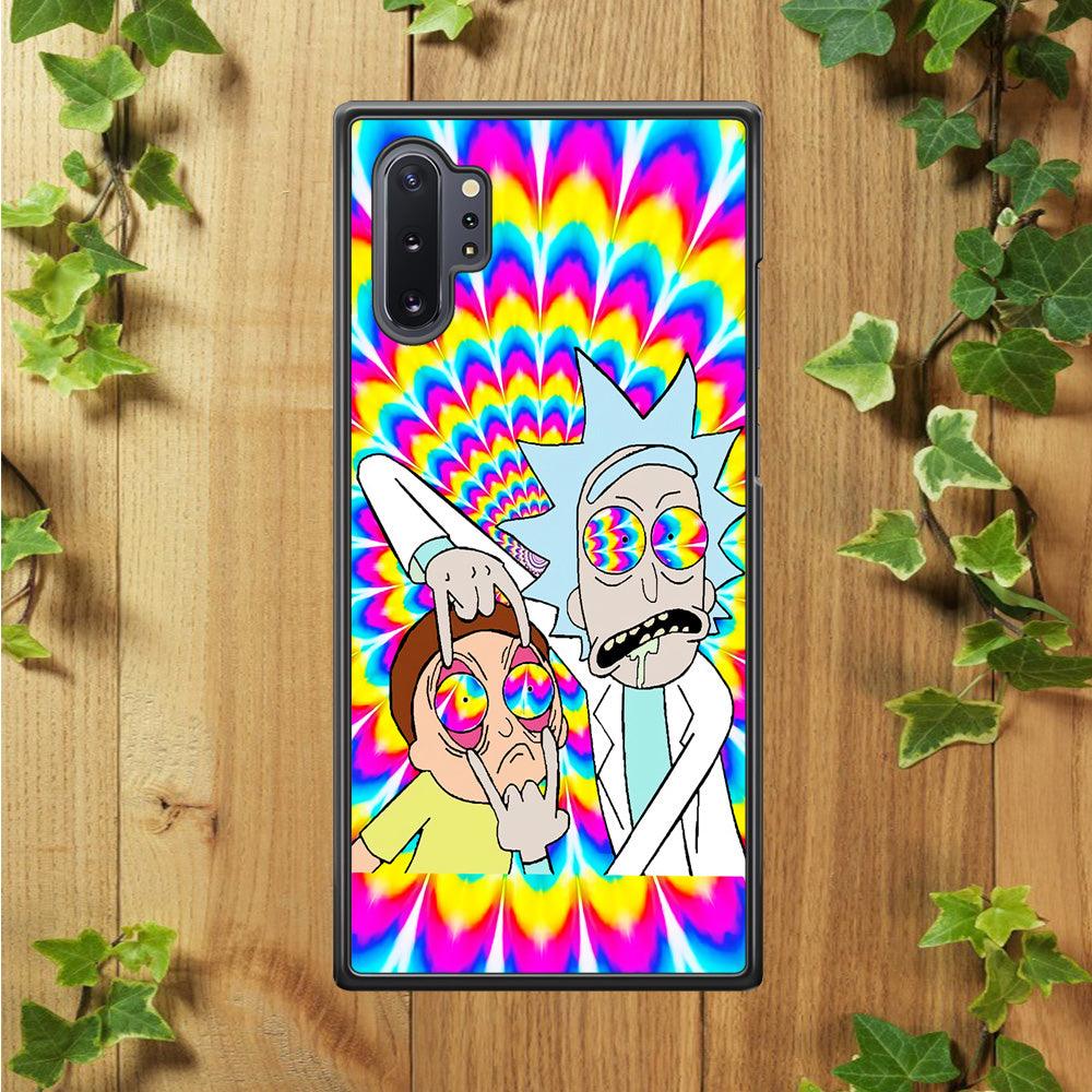 Rick and Morty Trippy Samsung Galaxy Note 10 Plus Case-Plastic / Full Wrap (3D Case)-Xtracase
