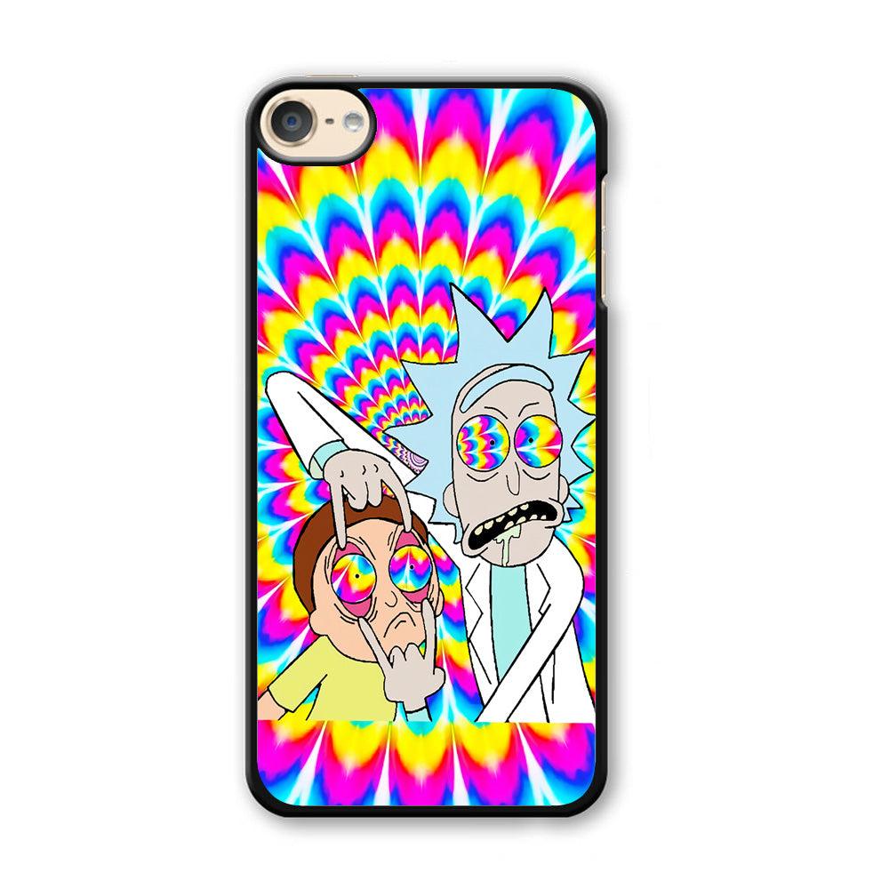 Rick and Morty Trippy iPod Touch 6 Case-Plastic / Black (2D Case)-Xtracase