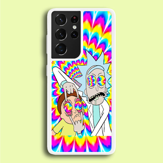 Rick and Morty Trippy Samsung Galaxy S21 Ultra Case
