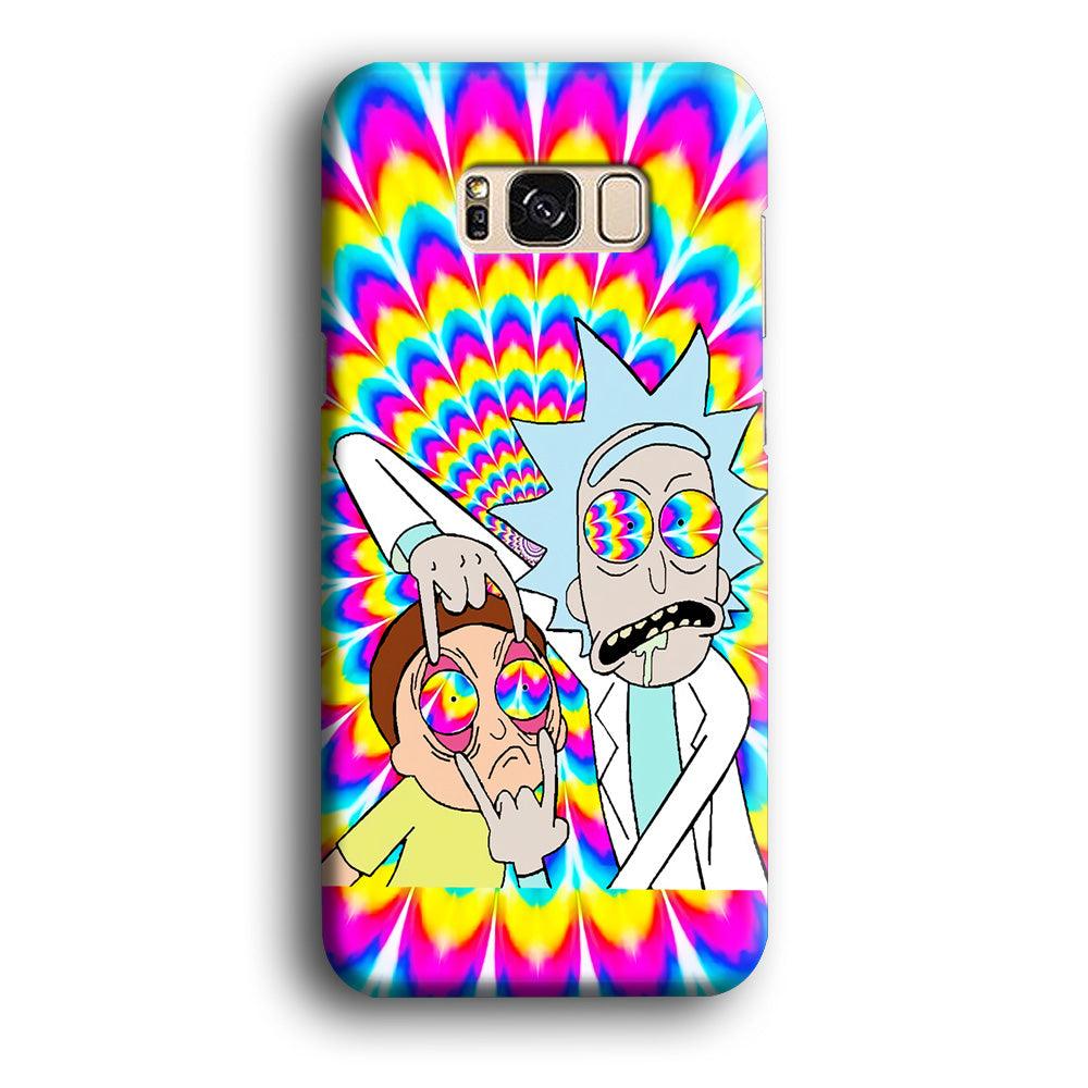 Rick and Morty Trippy Samsung Galaxy S8 Case-Plastic / Full Wrap (3D Case)-Xtracase
