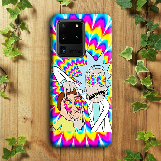 Rick and Morty Trippy Samsung Galaxy S20 Ultra Case