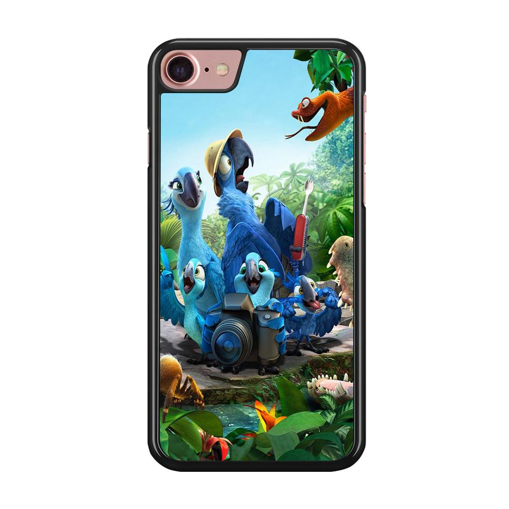 Rio Tour in The Forest iPhone 7 Case-Rubber / Black (2D Case)-Xtracase