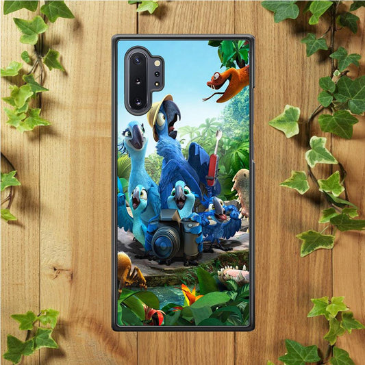 Rio Tour in The Forest Samsung Galaxy Note 10 Plus Case-Rubber / Black (2D Case)-Xtracase
