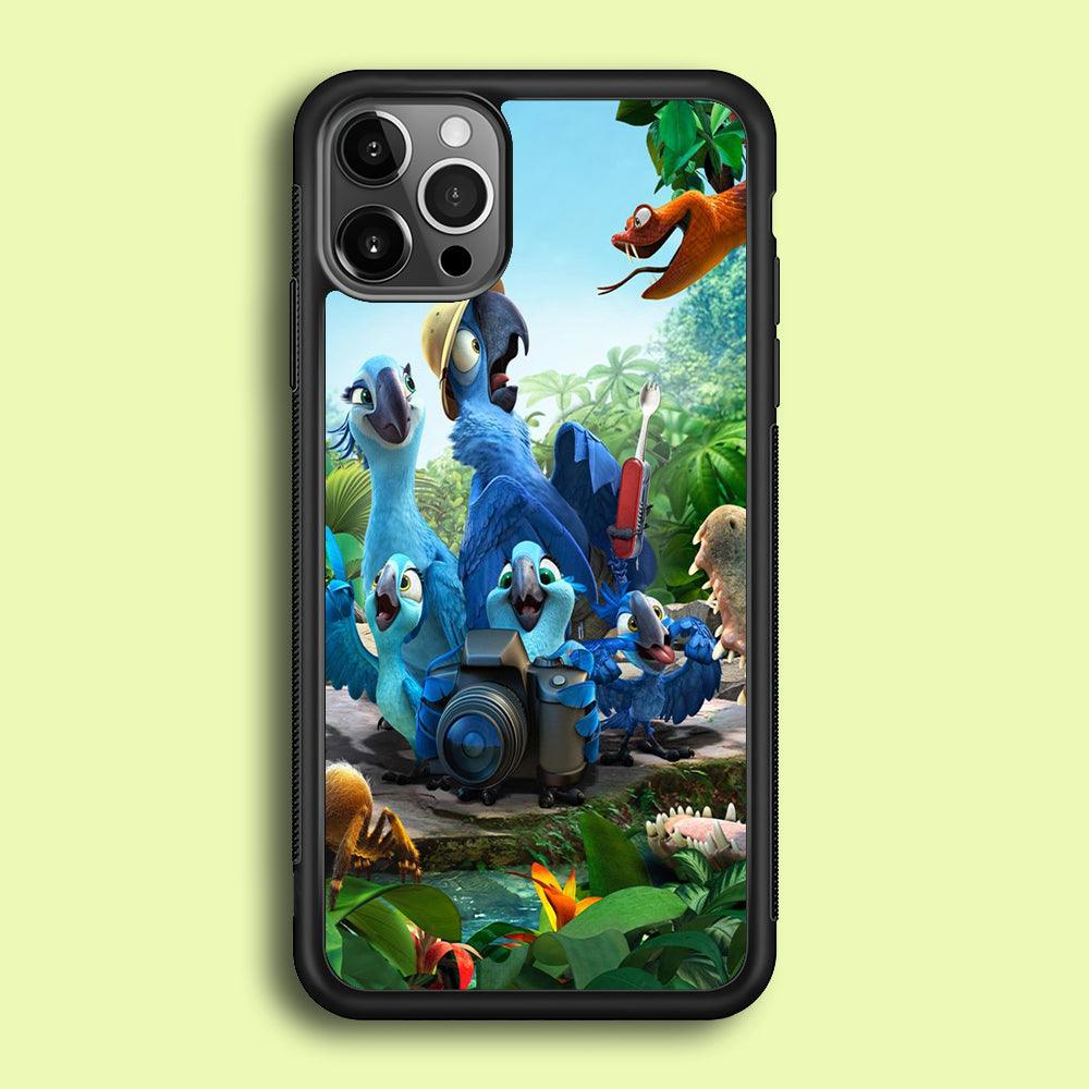 Rio Tour in The Forest iPhone 12 Pro Case-Rubber / Black (2D Case)-Xtracase
