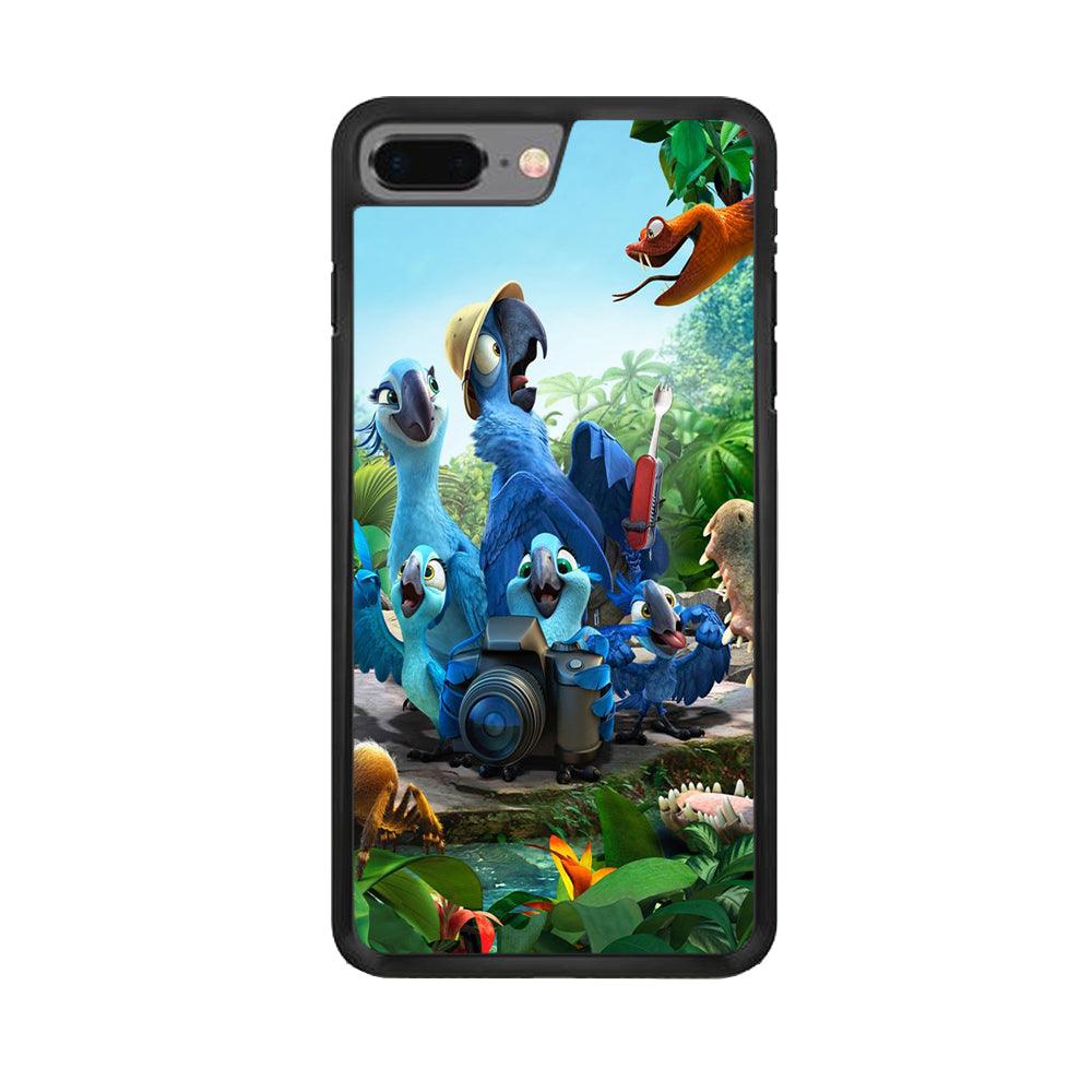 Rio Tour in The Forest iPhone 8 Plus Case-Rubber / Black (2D Case)-Xtracase